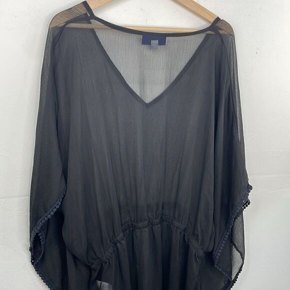 Swimsuits for all Kaftan Swimsuit Cover Semi sheer Black size 22/24 - Picture 9 of 11